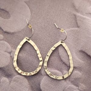 Elegant Bronze Plated Teardrop Earrings